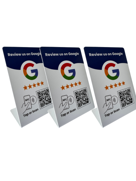 3x Google Review Staander