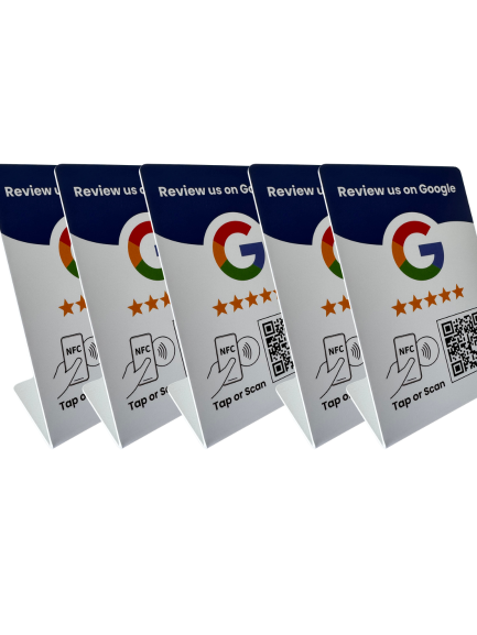 5x Google Review Staander