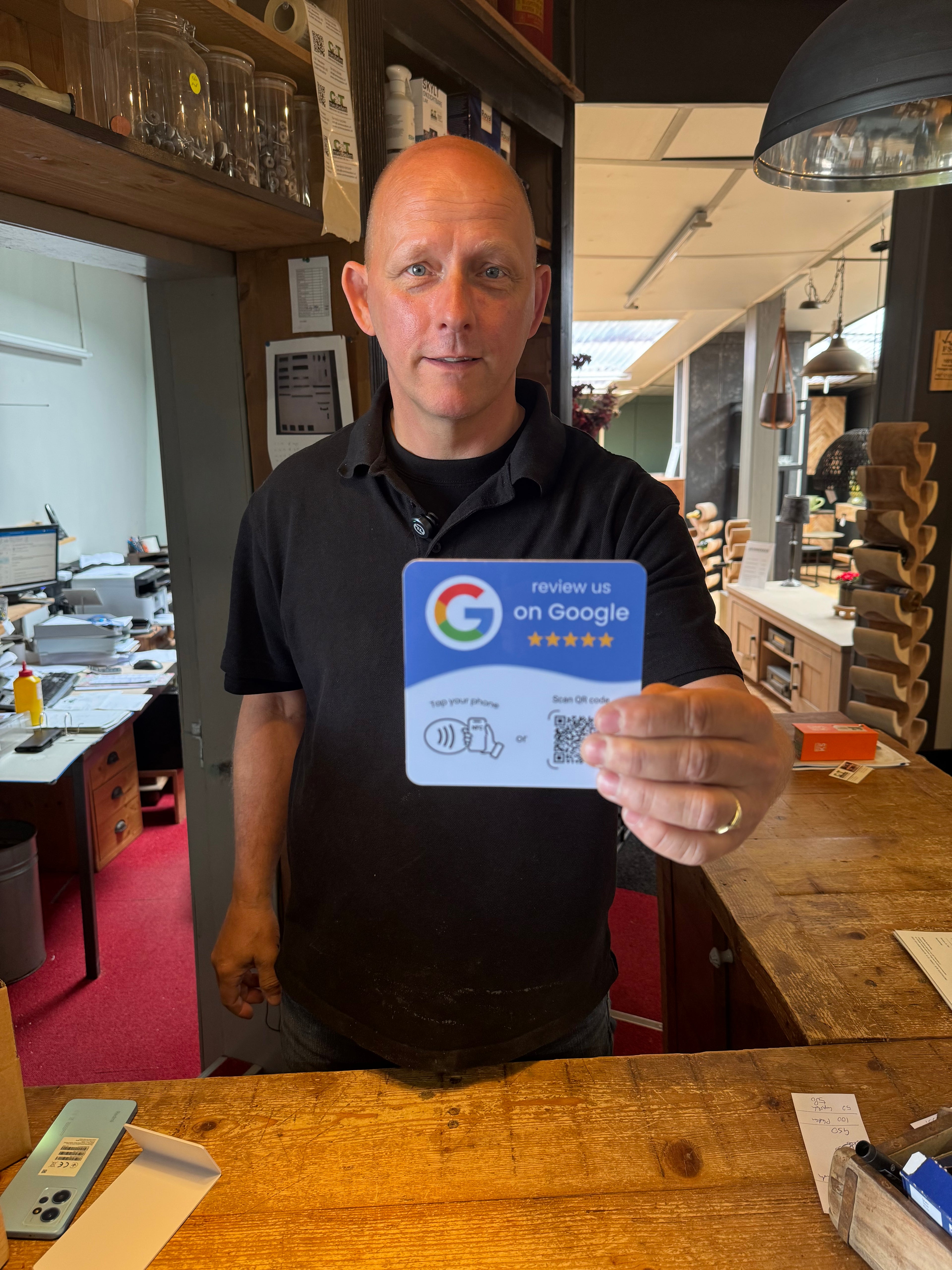 2x Google Review Kaart