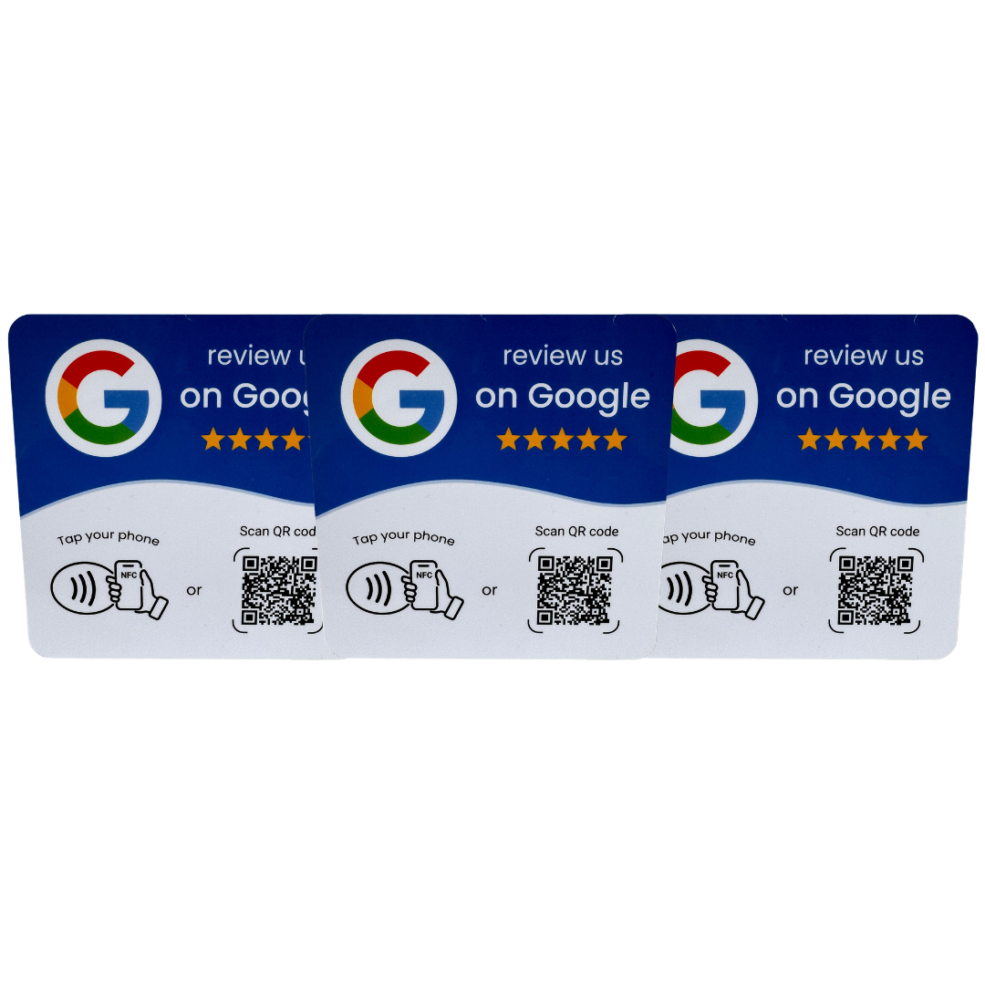 3x Google Review Kaart